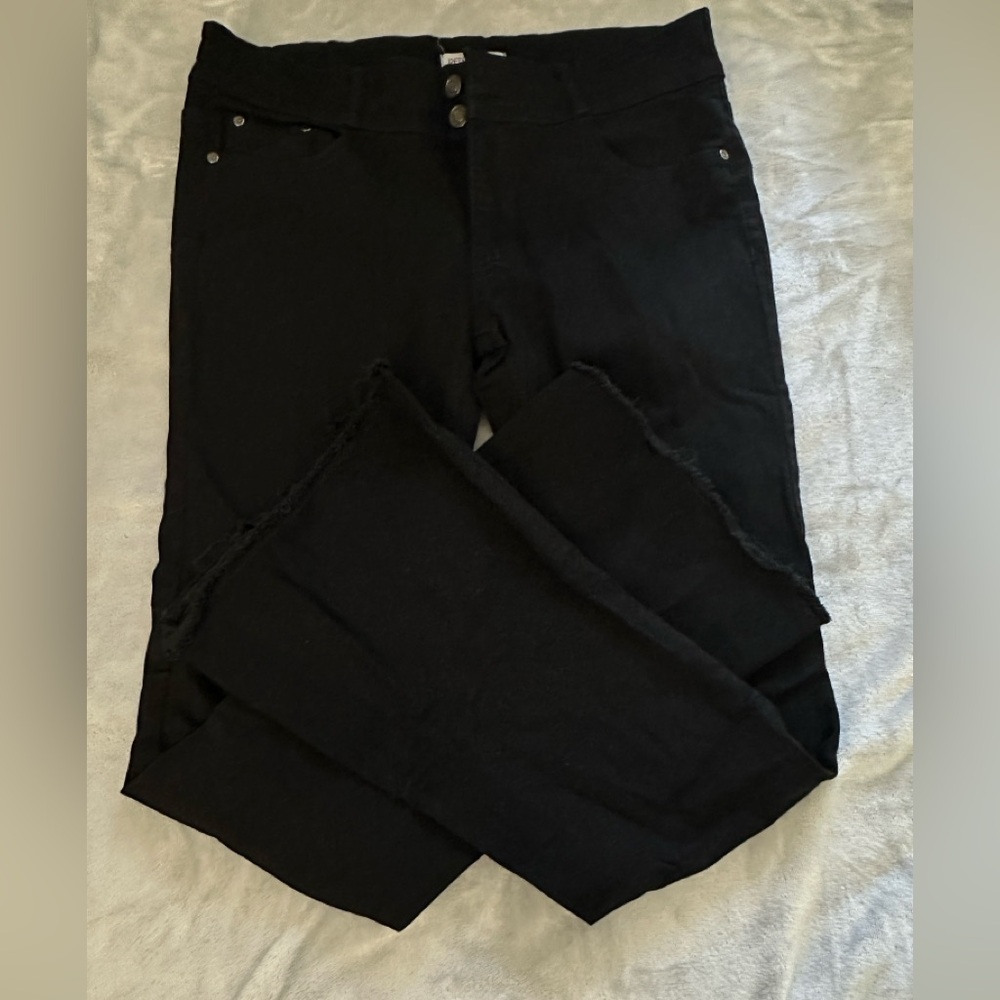 Red Buttoms Black Women flare Jeans